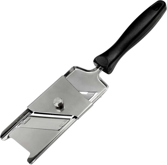 FMprofessional Gourmethobel Slicer aus Edelstahl in Silber mit einstellbarer Dicke - Bild 1
