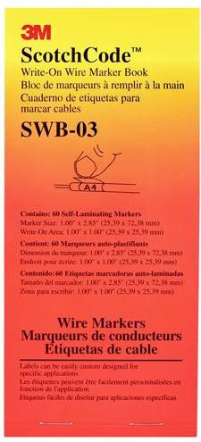 3M SWB-3 Kabelmarkierer-Heft in Multicolor - Bild 1