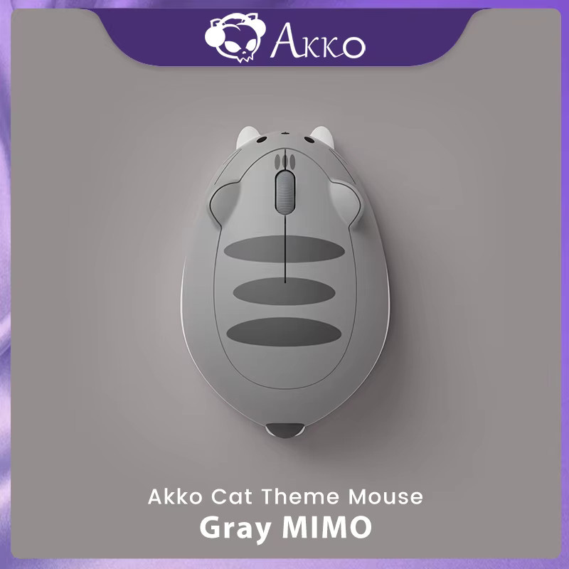 Akko Cat Theme Gaming Maus, kabellose 2,4 GHz Maus in Grau für PC und Laptop - Bild 3