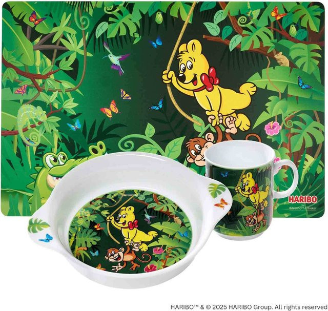 Ritzenhoff & Breker Kindergeschirr-Set Haribo Jungle aus Keramik, Mehrfarbig - Bild 1