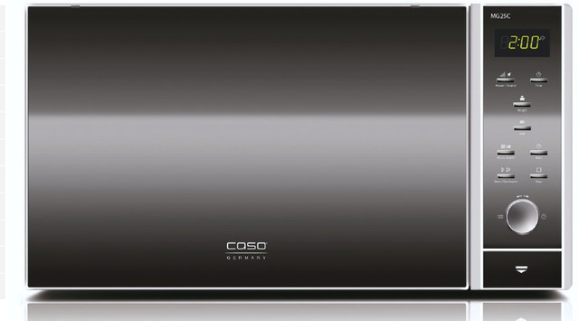 Caso MG 25 Ceramic Menu Mikrowelle mit Grill, LED-Display und Automatikprogrammen, Schwarz - Bild 1