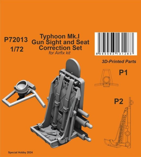 CMK Typhoon Mk.I - Gun Sight and Seat Correction Set - Bild 1