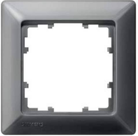 Siemens Indus.Sector 1-fach Rahmen in Schwarz oder Grau B/H: 80 x 80 mm - Bild 1