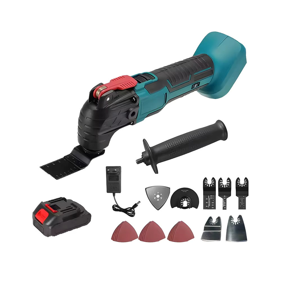 Podofo Kabelloses Oszillierendes Multifunktionswerkzeug mit 20000 U/min, Bürstloser Multitool mit 6 Geschwindigkeiten und 4 Grad Schwingung, kompatibel mit Makita 18V Akku zum Schneiden, Schleifen, Schärfen und Schaben - Bild 7