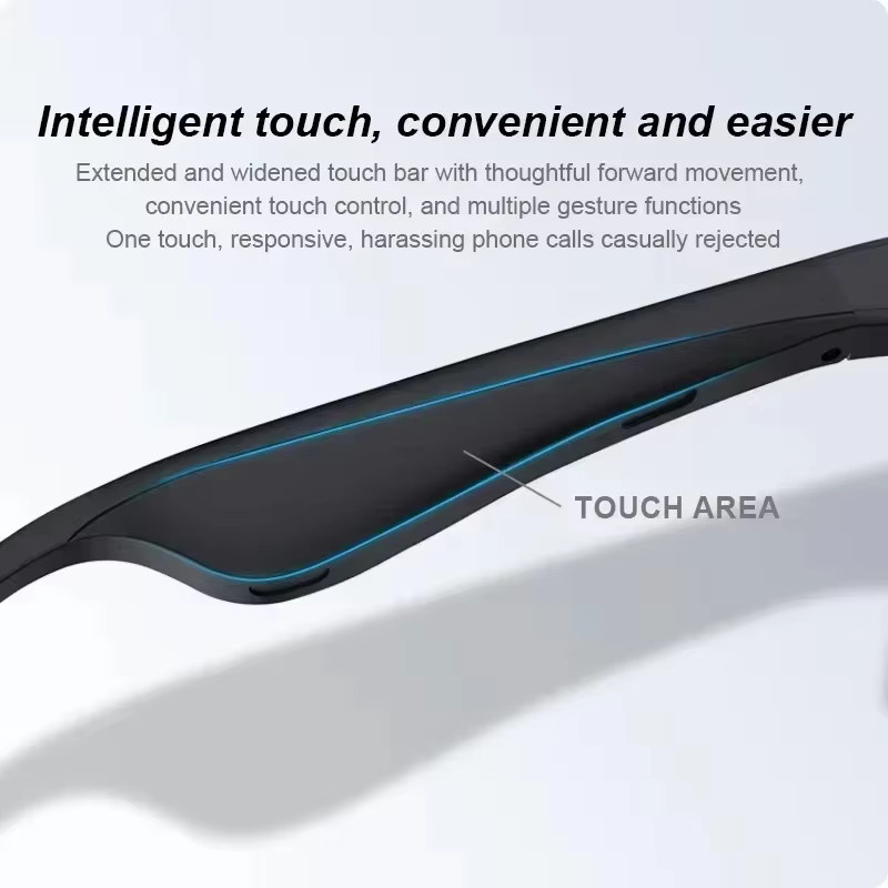 Lenovo Smart-Kamera-Brille in Schwarz mit 8K HD, Bluetooth, Freisprechfunktion, KI-Sprachassistent und Anruf-Übersetzer als intelligente Sonnenbrille - Bild 3