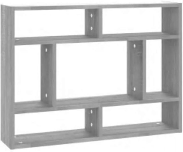 vidaXL Wandregal Grau Sonoma aus Holzwerkstoff B: 75 cm, T: 16 cm, H: 55 cm - Bild 1