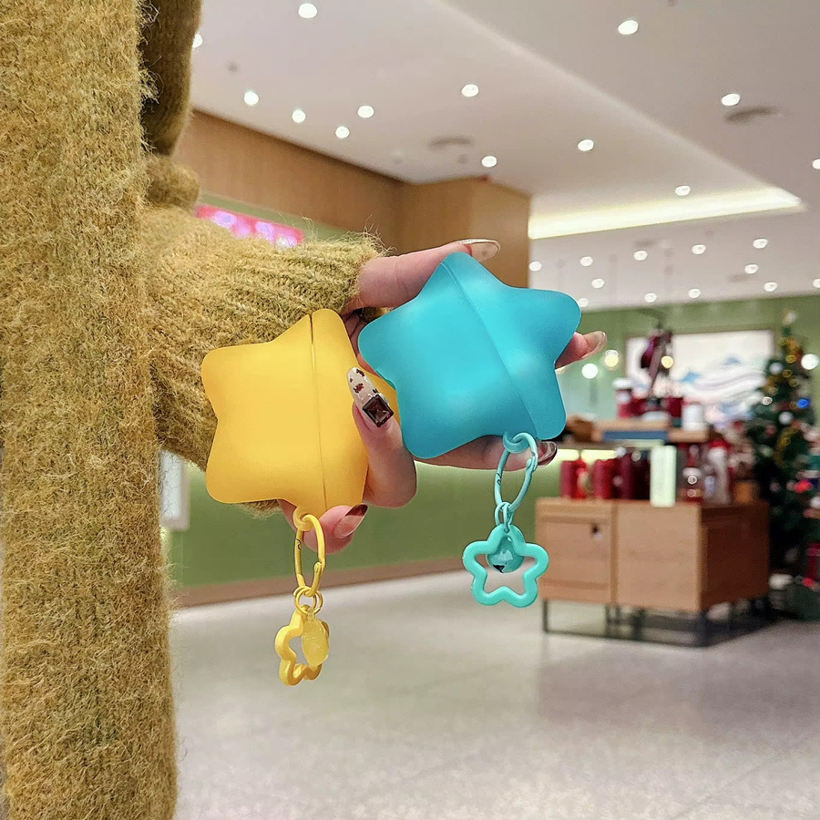 Samsung Galaxy Buds 3 Pro & Buds 3 FE Silikon Schutzhülle mit Sterne Cartoon Design - Bild 2