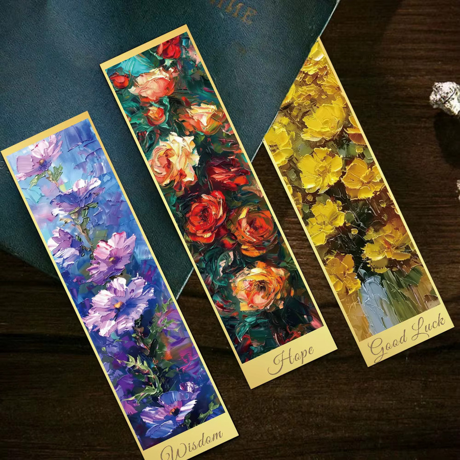 30 Stück Monet's Garten Lesezeichen aus Papier in Multicolour für Studenten und DIY-Projekte - Bild 3