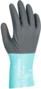 Ansell AlphaTec 58-128 Chemikalienschutzhandschuhe aus Nitril in Grau, Größe: XXL - Bild 1