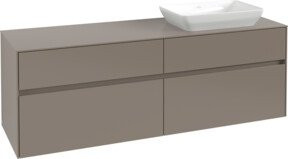 V&B Waschtischunterschrank Collaro mit LED 12W in Marbelblau, B/T/H: 160 x 54,8 x 50 cm - Bild 1