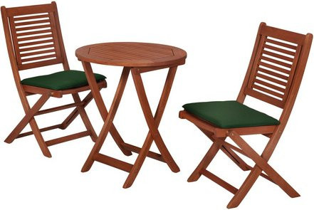 MERXX Balkonset Cordoba aus Eukalyptusholz, 3-teilig, braun - Bild 1