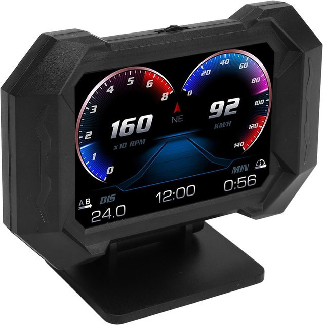 Koogeelife 3,5 Zoll Auto HUD Display Multi-Daten-Monitor Digitaler Tacho in Schwarz - Bild 1
