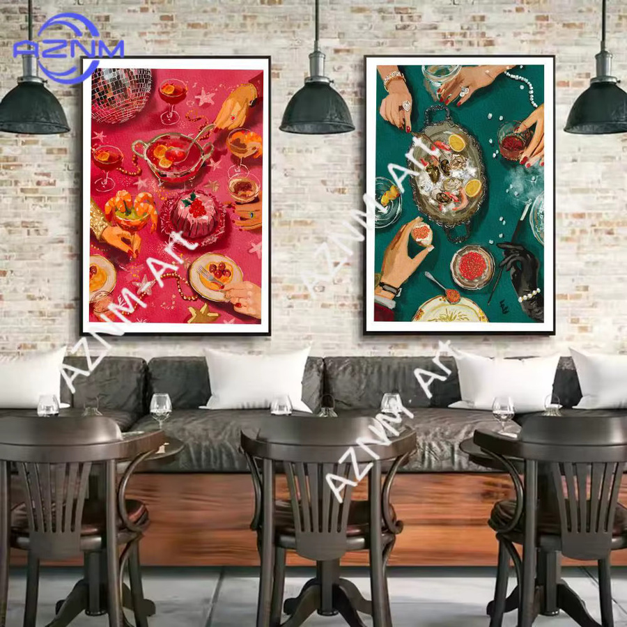 KAYOU Wandbild Abstract Typography Kunstdruck auf Baumwoll-Leinwand in Multicolour - Bild 2