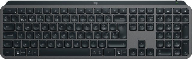 Logitech MX Keys S Tastatur Bluetooth und RF Wireless QWERTY Portugiesisch Anthrazit - Bild 1
