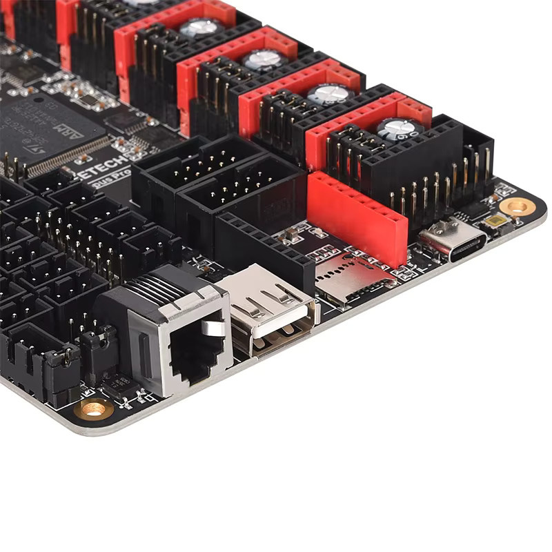 Bigtreetech Octopus Pro V1.0 3D-Drucker Motherboard in Schwarz mit 8-Achsen-Unterstützung und TMC5160 Pro sowie TMC2209 für FDM-Drucker wie Ender 3 und Voron 2.0 - Bild 2
