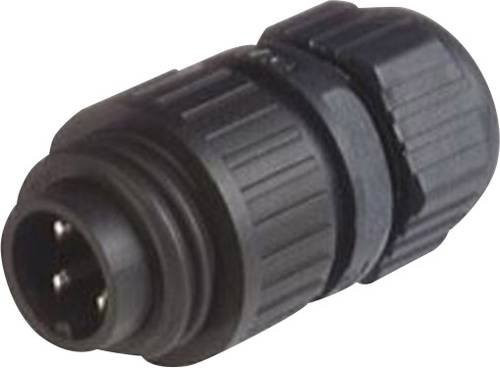 Hirschmann Rundstecker CA Serie 934 124-100-100, gerade, Polzahl: 3 + PE, Schwarz - Bild 1