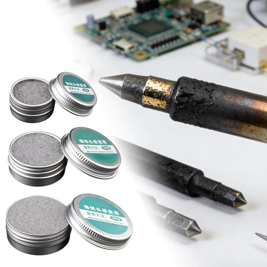 Lötspitzen-Erneuerer Antihaft-Zinnlötpaste zur Reinigung und Aktivierung von Oxid-Lötkolbenspitzen in Silber - Bild 3