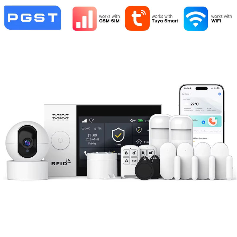 PGST Tuya WiFi GSM Alarmsystem in Weiß mit 1080P IP-Kamera und Bewegungsmelder, kompatibel mit Alexa und Google Home - Bild 7