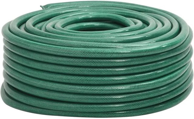 vidaXL Gartenschlauch Grün aus PVC mit 50 m Länge und 25 mm Durchmesser - Bild 1