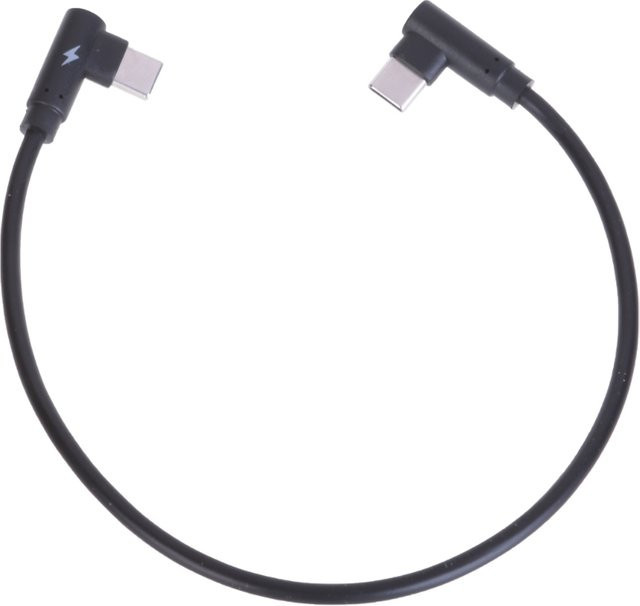 DXAB USB-C auf USB-C 90-Grad-Winkelkabel Typ 40 für Schnellladung, Schwarz, 30 cm - Bild 1