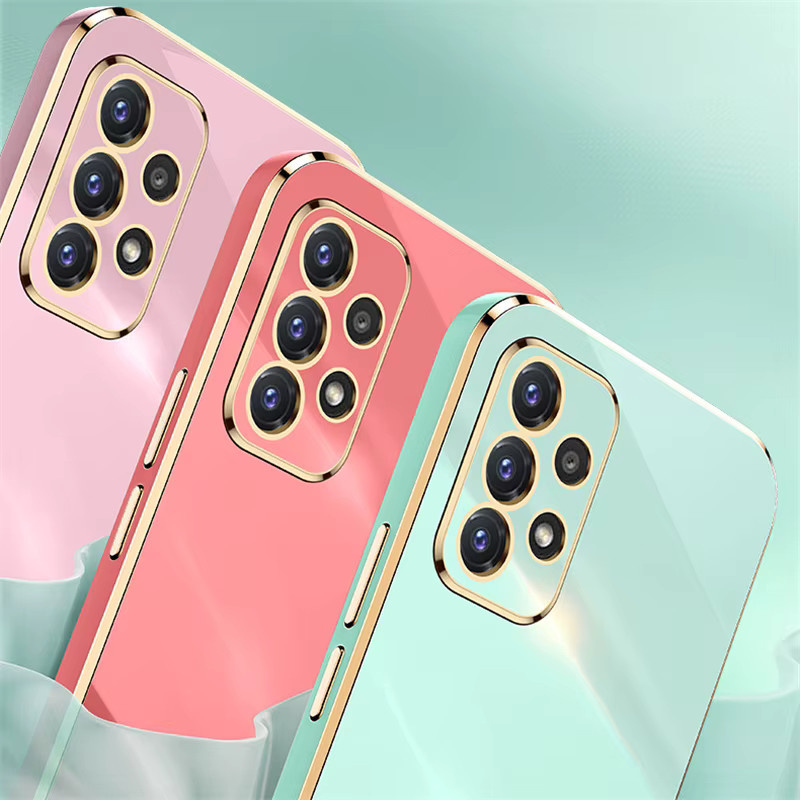 Luxus 6D Beschichtung Schutzhülle für Samsung Galaxy S24 S23 S22 Ultra A55 A54 A35 A34 A15 A14 A13 A33 A32 A25 A24 A15 5G 4G in Schwarz und Pink - Bild 2