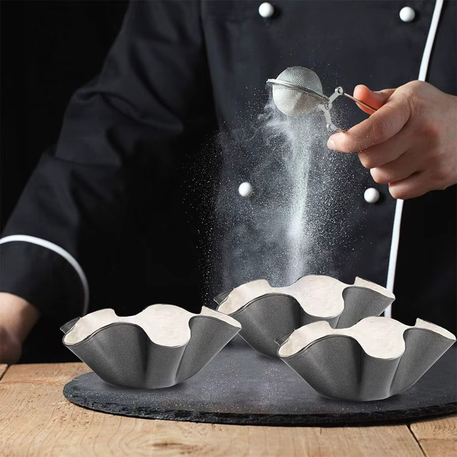LMETJMA Tortilla Pan Set aus Carbonstahl mit Antihaftbeschichtung zur Herstellung von Tortilla Shells und Taco-Schalen - Bild 6
