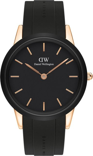 Daniel Wellington Herrenuhr Iconic Motion, Quarz, Edelstahl, 44 mm, Schwarz - Bild 1