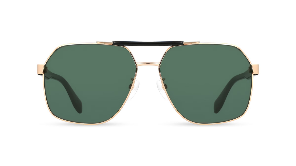adidas Originals OR0064 Sonnenbrille, Vollrand, Quadratisch, Metall, Gold, Herren - Bild 1