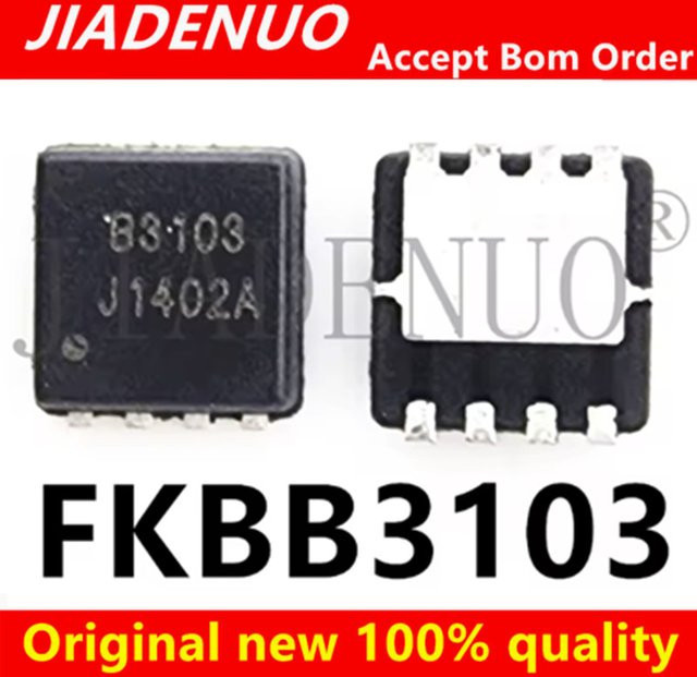 JIADENUO Chipsatz FKBB3103 B3103 DFN3X3 MOS 30 V 32 A in Schwarz (5-10 Stück) - Bild 1