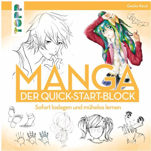 TOPP Manga - Der Quick-Start-Block von Frech Verlag, Multicolor, 22 x 22 cm - Bild 1