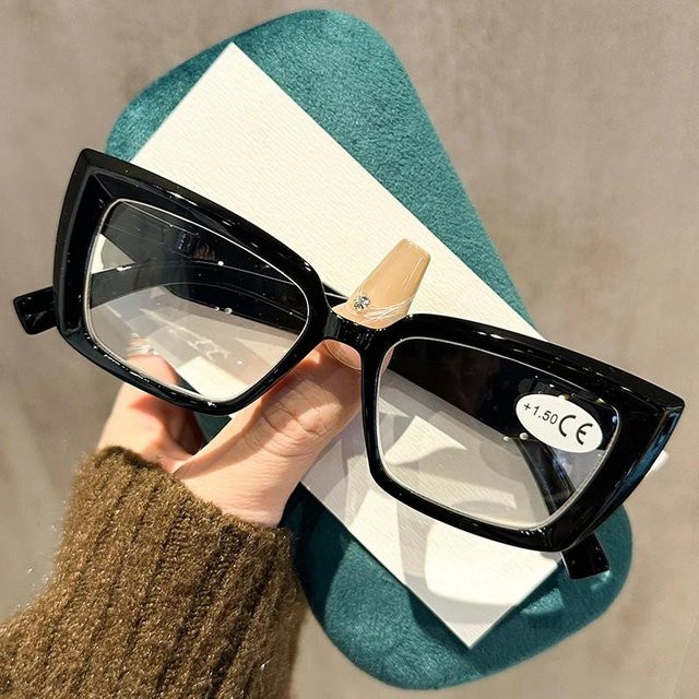 Yiran glasses Lesebrille, square, Kunststoff, Vollrand, Unisex, transparent, black - Bild 1