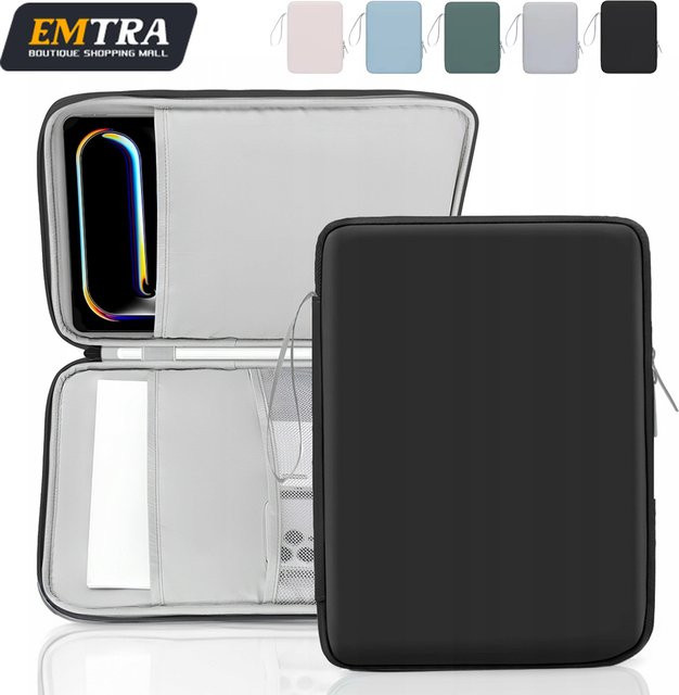 Stoßfeste Tablet Tasche von EMTRA für 9-11 Zoll Geräte in Schwarz - Bild 1