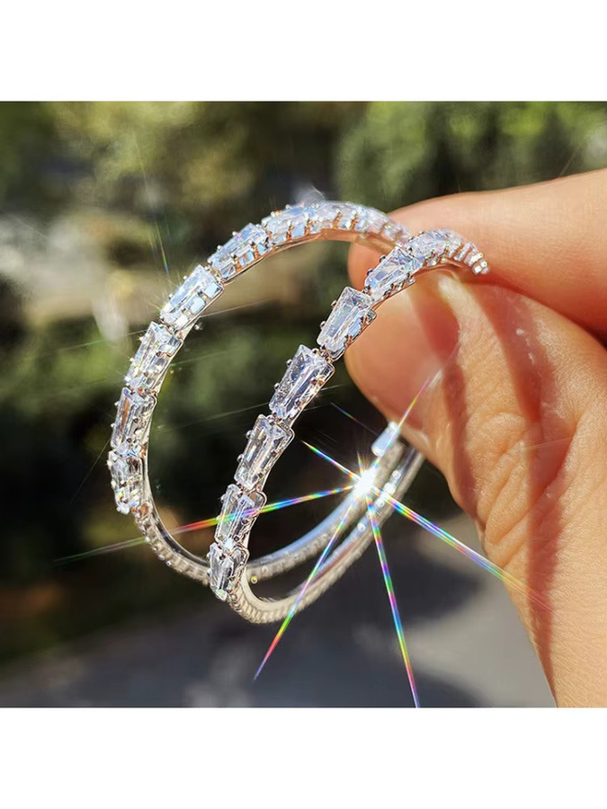 LiHong Ohrringe 925 Silber, Gold, Zirkonia, Damen - Bild 3