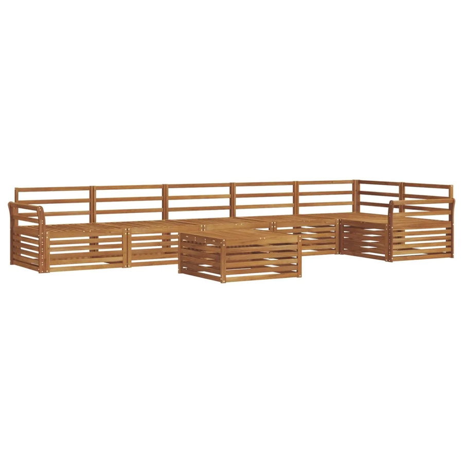 vidaXL Outdoor-Sofagarnitur 7-teilig aus Massivholz Akazie in Braun - Bild 2