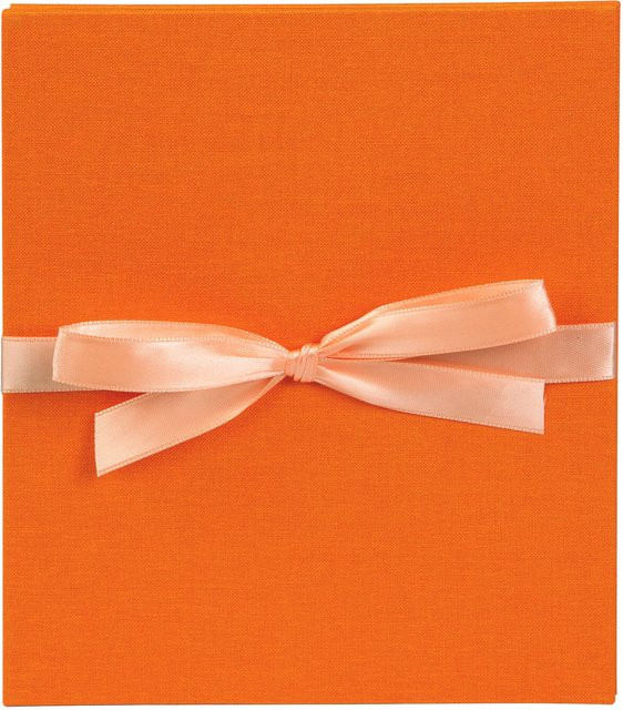 goldbuch Leporello Fotoalbum in Orange mit weißen Seiten für 10 Fotos, B/H: 15,5 x 19,0 cm - Bild 1