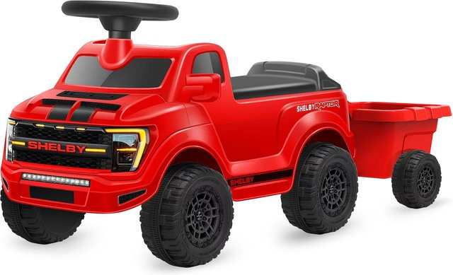 Jamara Shelby Ford F-150 Raptor Rutscher mit Anhänger rot ab 1 Jahr - Bild 1