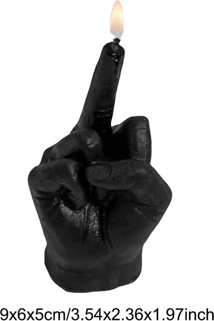 VAKIND Duftkerze in Mittelfinger-Form, schwarze Motivkerze für Zuhause und Schlafzimmer - Bild 1