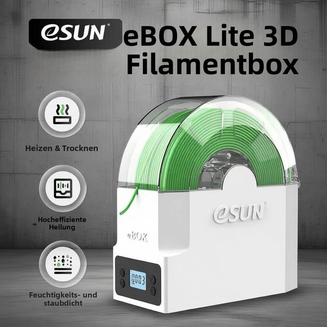 eSUN eBOX Lite Filament-Trockner Upgrade in Weiß: Heiz- und Trocknungsbox für 1kg PLA, PETG, ABS und TPU Filamente - Bild 1