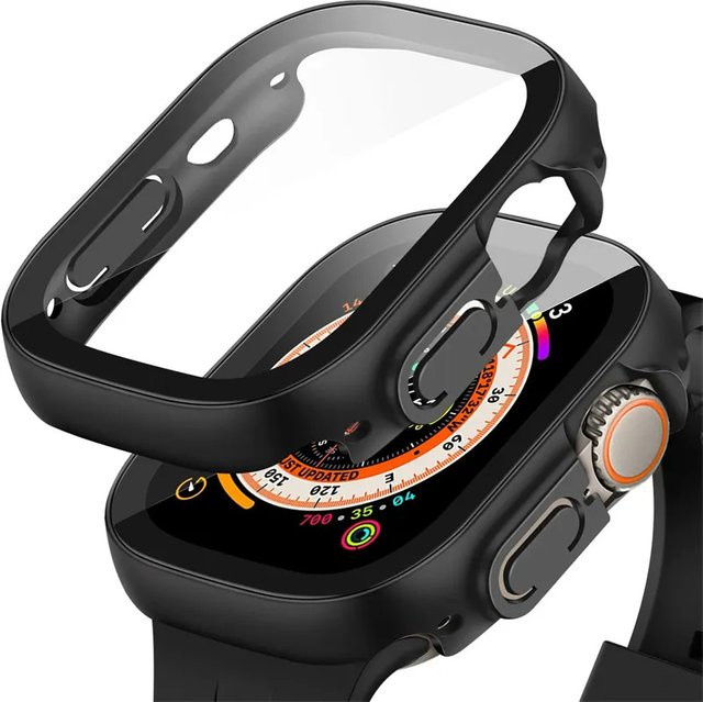 JBAILI 2-in-1-Hülle für Apple Watch Ultra 49 mm, Silikon, Weiß - Bild 1