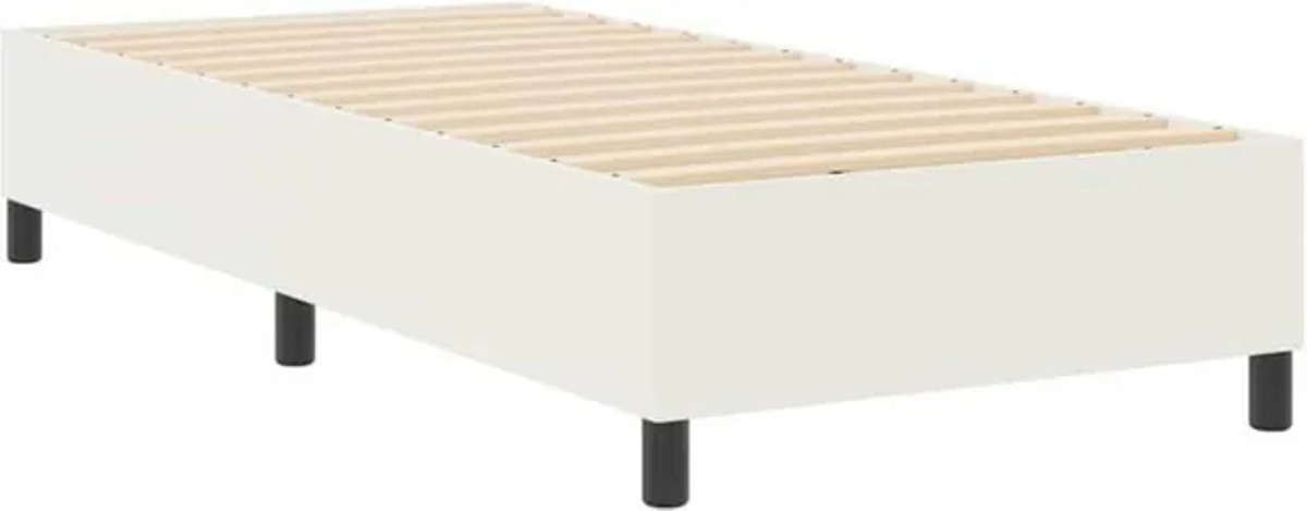 Modernes Boxspringbett vidaxl in Beige mit Cordstoff, B/T/H: 80 x 200 cm - Bild 1