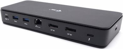 i-tec USB4 und Thunderbolt 4 Dockingstation TB4DUALDPDOCKPDPRO in Schwarz mit 2 x DisplayPort, 1GbE und 2,5GbE sowie 140 Watt Ladeleistung - Bild 1
