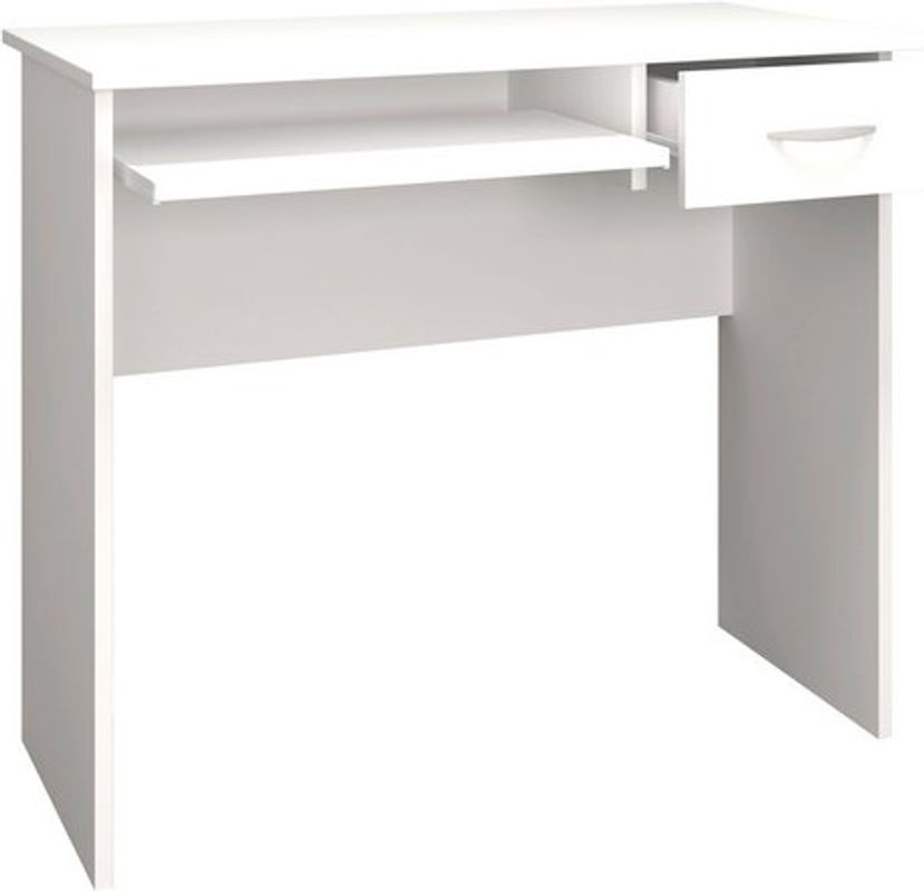 VCM Schreibtisch Arusa aus Holz in Weiss, B: 85 cm, H: 75 cm, T: 50 cm - Bild 2