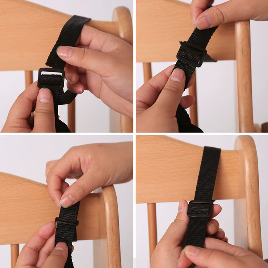 Baby Universal 5-Punkt-Sicherheitsgurt in Schwarz für Hochstühle, Kinderwagen und Buggys - Bild 5