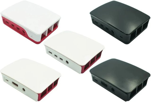 Raspberry Pi 3 und 4 Modell B ABS-Gehäuse in Weiß mit Lüfter und Kühlkörper - Bild 1
