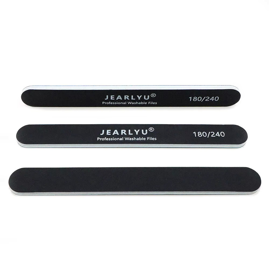 JEARLYU Nagelfeile, 180/240 Körnung, schwarz, Unisex - Bild 2