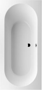 Villeroy & Boch Rechteck-Badewanne Oberon in Weiß mit mittigem Ablauf, B/T: 190 x 90 cm - Bild 1