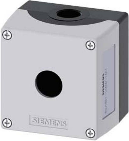 Siemens Gehäuse 3SU1851-1AA00-1AA1 in Grau aus Metall mit Schutzart IP66, IP67 und IP69/IP69K - Bild 1