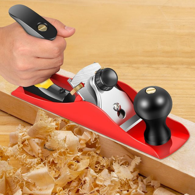Hands DIY Holz Handhobel Set in Rot für Holzbearbeitung und Modellbau - Bild 1