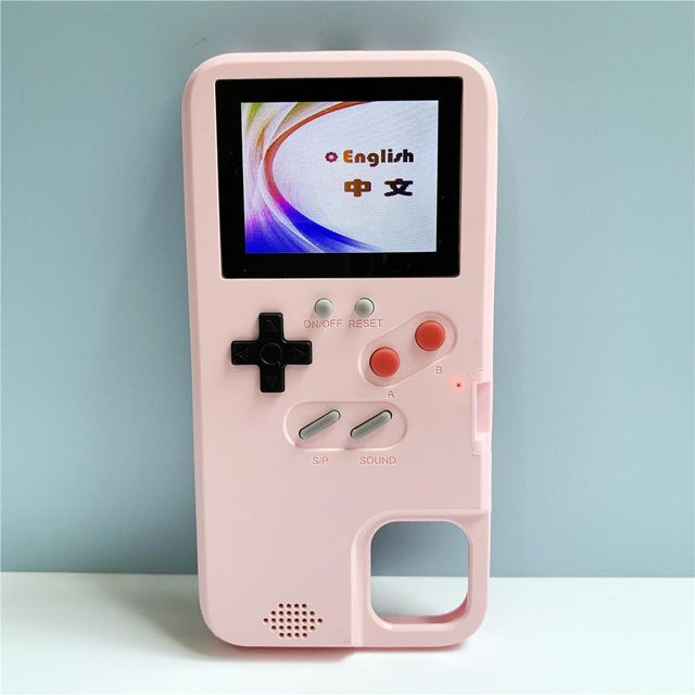 QINGLONG GOODS Retro Gaming Handyhülle für iPhone 13 und iPhone 13 Pro Max in Rosa - Bild 1