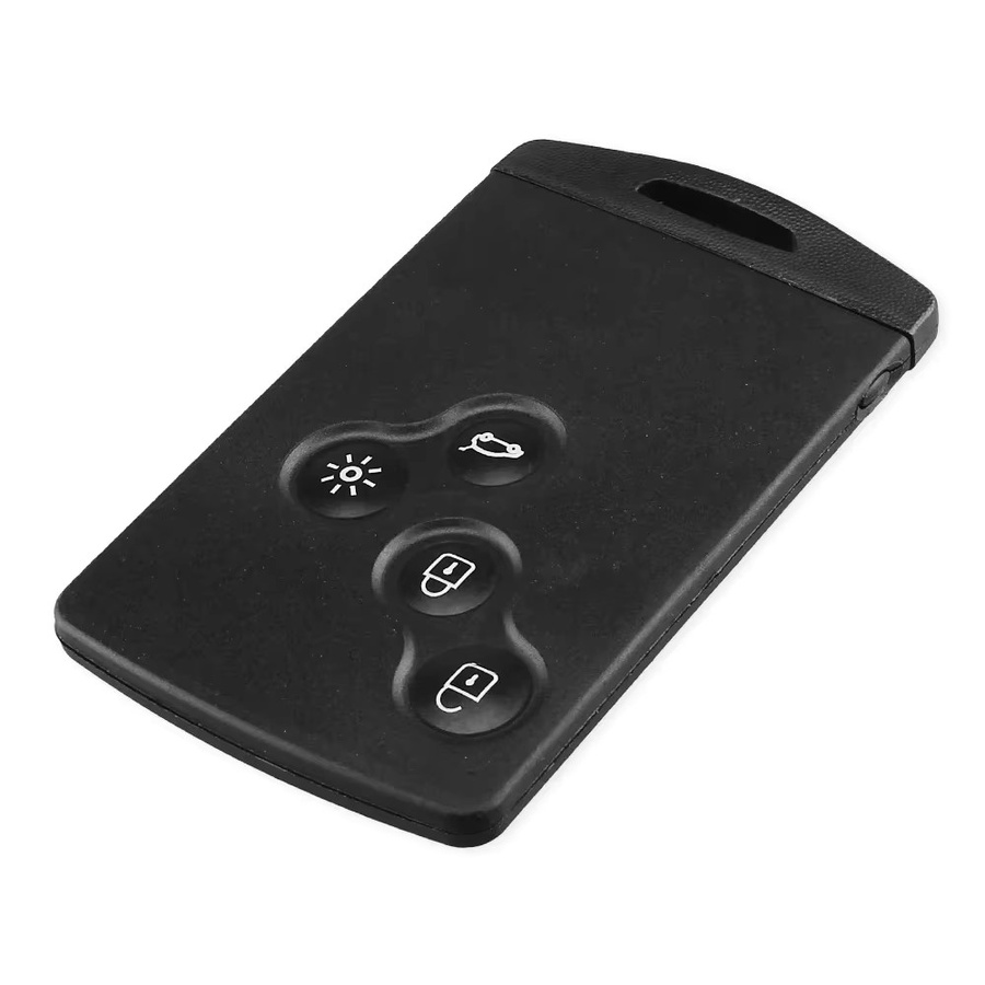 KEYYOU Auto-Kartenschlüsselhülle für Renault Koleos Clio IV Captur Passive Laguna Megane in Schwarz - Bild 1
